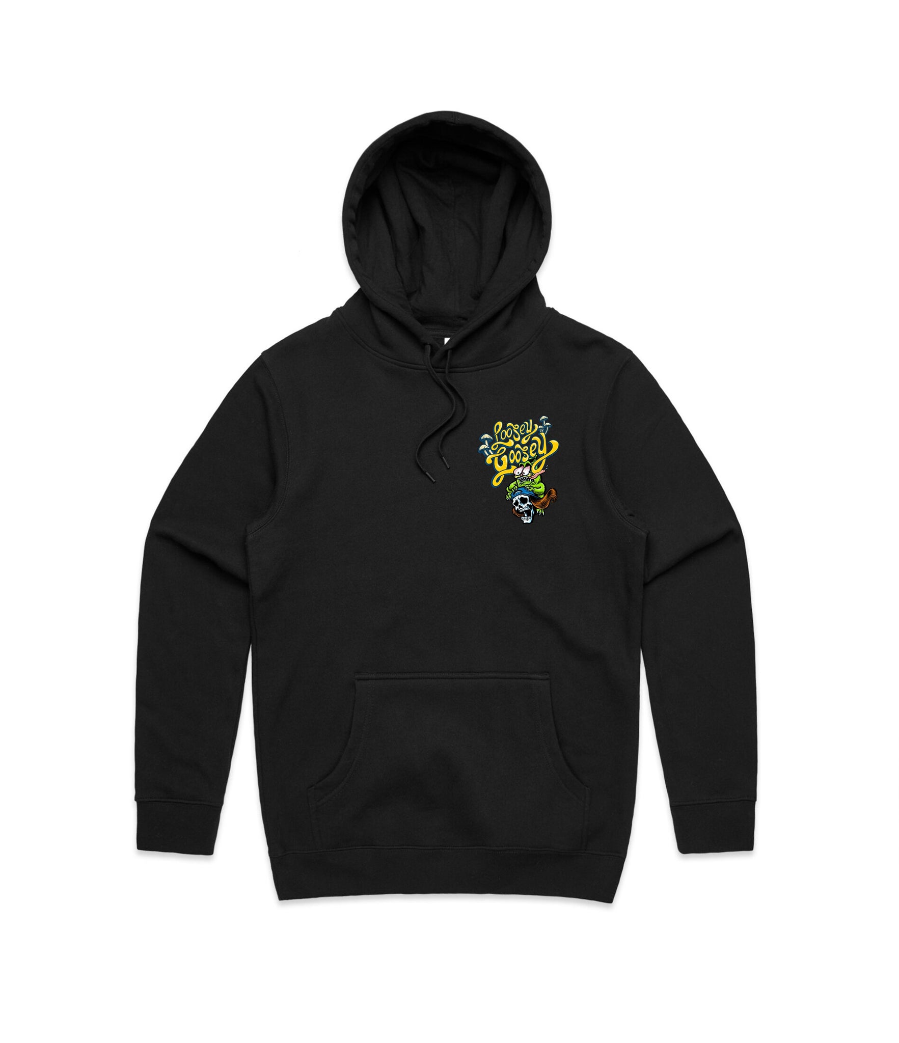 Driving on Mushrooms Hoodie – The Loosey Goosey Life vaultroom OOIS MONOCHRO Hoodie / GRY